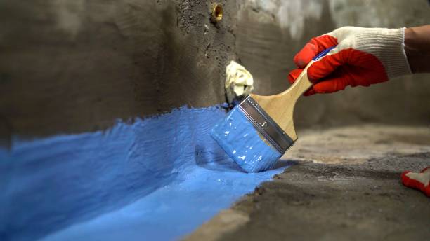Commercial Wet Basement Repair project at a Farmersville, OH business property by SJ Waterproofing Pros